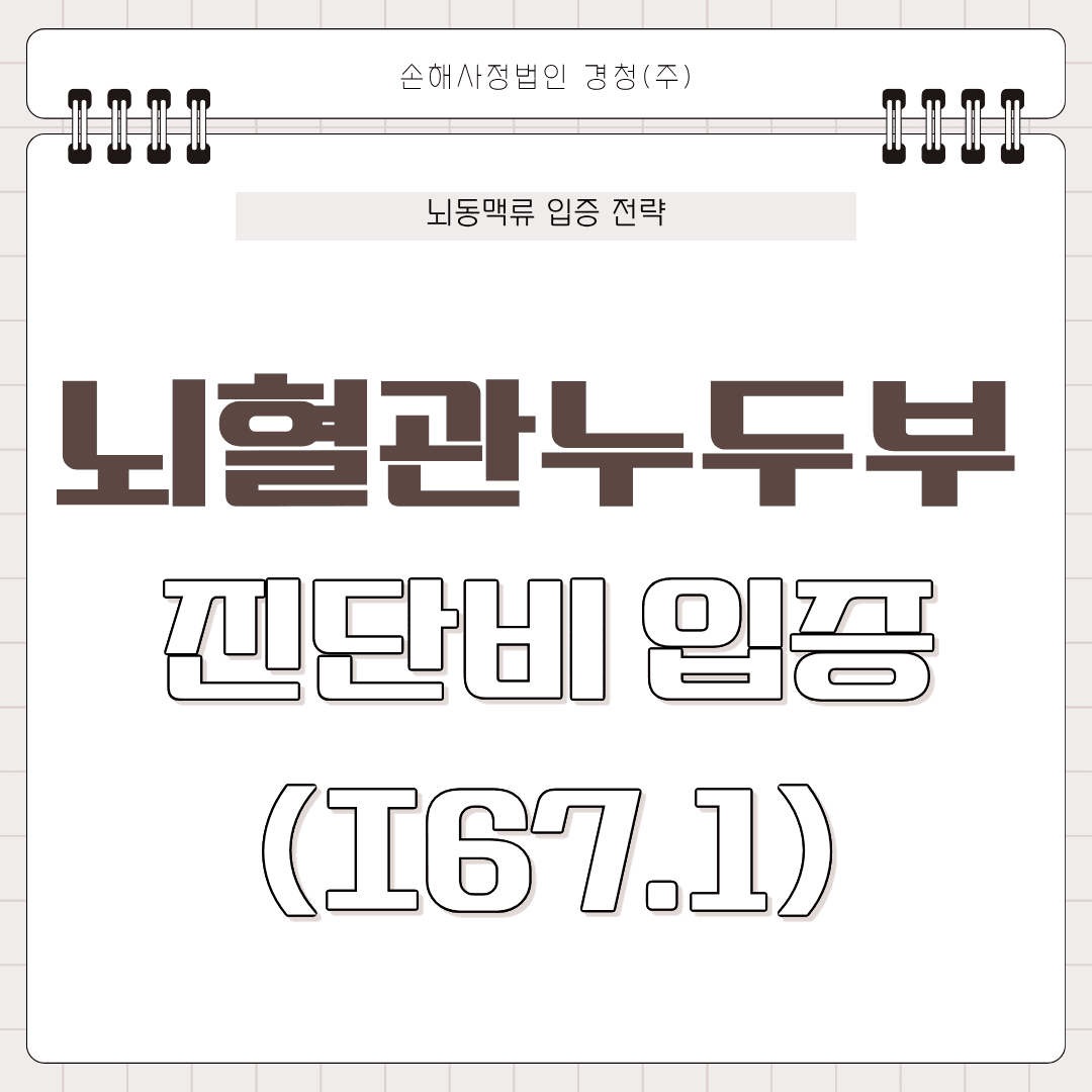 뇌혈관 누두부(Infundibulum) 진단비 분쟁: 뇌동맥류(I67.1) 인정받는 입증 전략