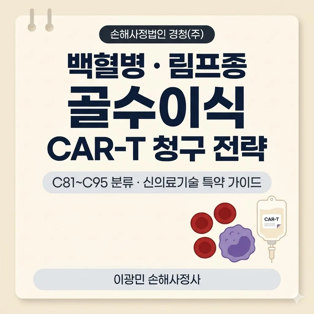 백혈병·림프종 진단비·골수이식 보험금: C81~C95 분류·CAR-T 청구 전략