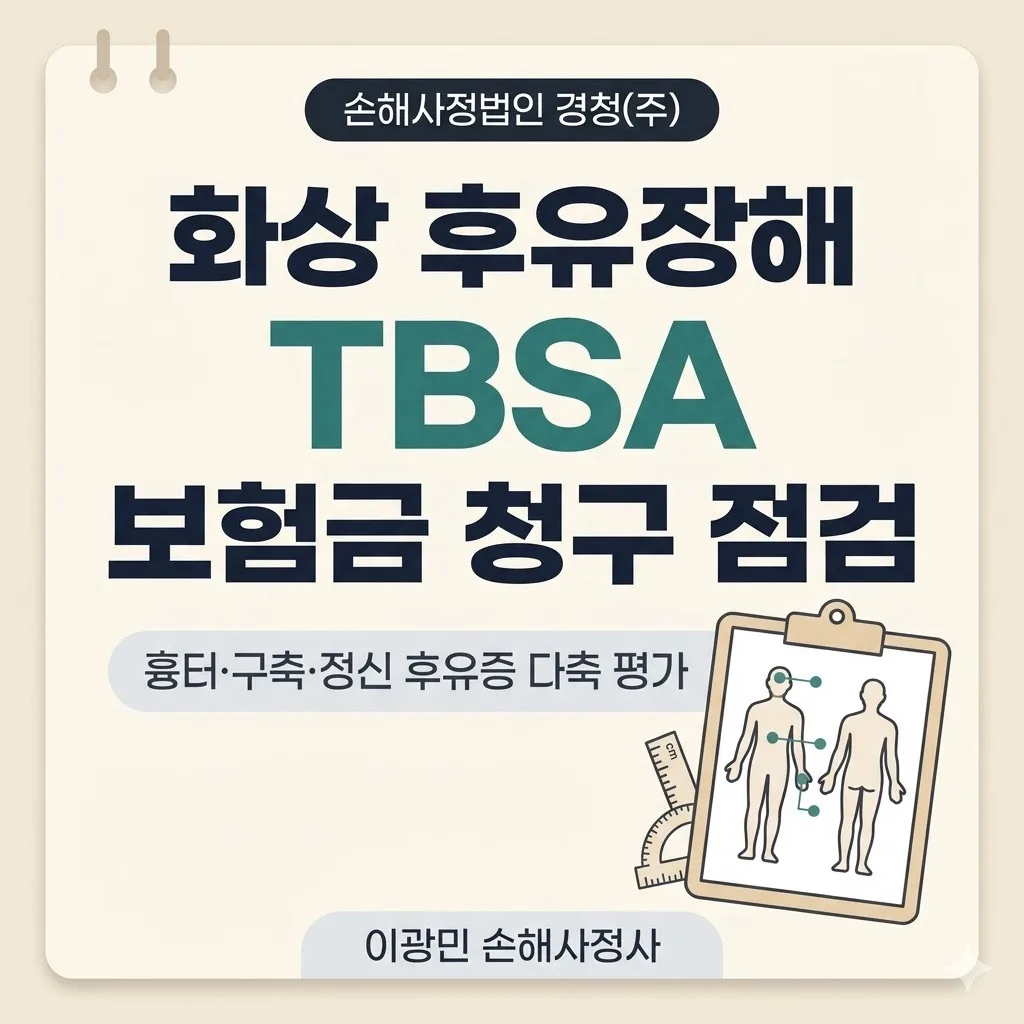 화상 후유장해 보험금: TBSA·화상 깊이·흉터·구축 후유장해 입증 전략