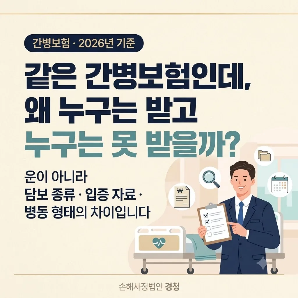 간병보험 보험금 완벽 가이드 — 간병인 사용일당·지원일당·간호간병통합, 무엇으로 갈리나 (2026)
